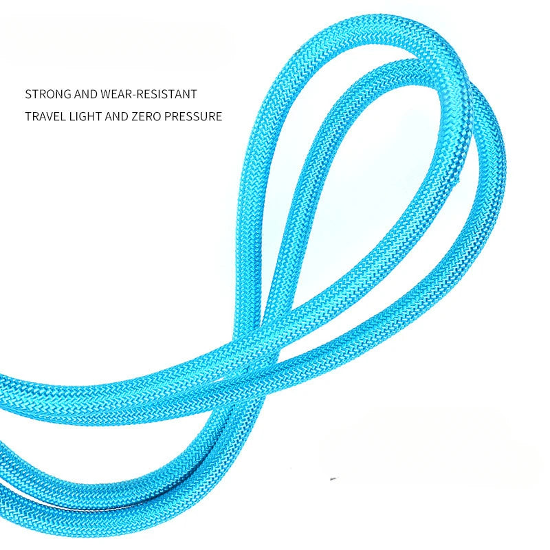Hands-Free Dog Leash with Adjustable Waist Belt - Heavy-Duty Climbing Rope Running and Jogging Lead with Soft Padded Control Handle