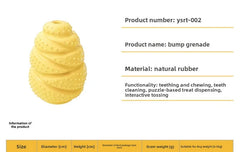 Bumped Rubber Leaking Food Toy Pet Dog Leaking Food Educational Toy Grenade Bite Resistance