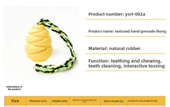 Bumped Rubber Leaking Food Toy Pet Dog Leaking Food Educational Toy Grenade Bite Resistance