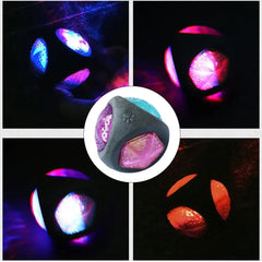 Interactive Light-Up Bouncy Dog Ball - High-Elasticity Bite-Resistant Glowing TPR Toy for Puppies, Medium, and Large Dogs