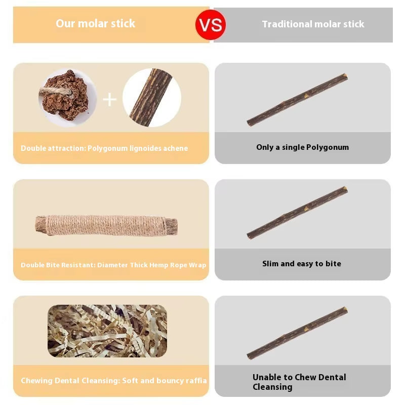 Polygonum Molar Stick Cat Toy Self-Amusement