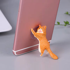 Cute Cat Cartoon Cell Phone Holder