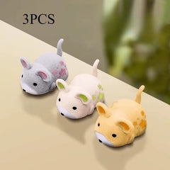 Electric Mouse Cat Toy – Self-Moving Interactive Hamster Toy with Obstacle Avoidance & Plush Design