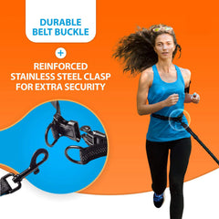 Heavy-Duty Short Elastic Buffer Dog Leash - Shock-Absorbing Explosion-Proof Pulling Lead with Padded Control Handle and Breakaway Safety for Small to Large Dogs