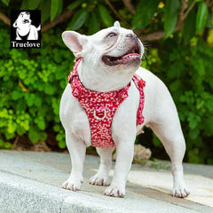 Premium Floral Cotton Dog Harness - 3M Reflective All-Season Vest