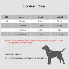 Reflective Nylon Dog Collar with Metal Buckle - Adjustable Heavy-Duty Puppy Collar - High-Visibility Quick-Release Neck Collar for Medium & Large Dogs