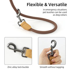 1.8M Hands-Free Running Dog Leash with Adjustable Waist Belt - Heavy-Duty All-Weather Elastic Traction Lead for Large Dogs Walking and Training