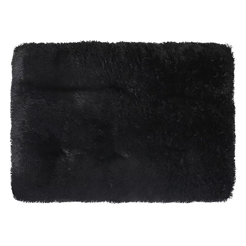 Premium Plush Washable Pet Bed Mat for Cats and Dogs - Thick and Cozy Cushion for Medium to Large Pets