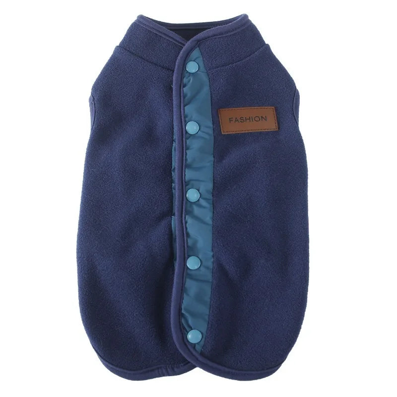Cozy Fleece Winter Vest: Premium Cotton Button-Up Jacket for All Sizes