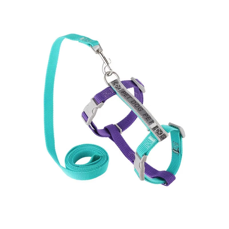 Reflective H-Shape Pet Harness & Leash Set - Anti-Breakaway Walking Kit