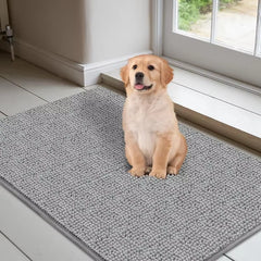 Absorbent Dog Doormat – Quick-Drying Microfiber Mat for Muddy Paws, Non-Slip & Washable