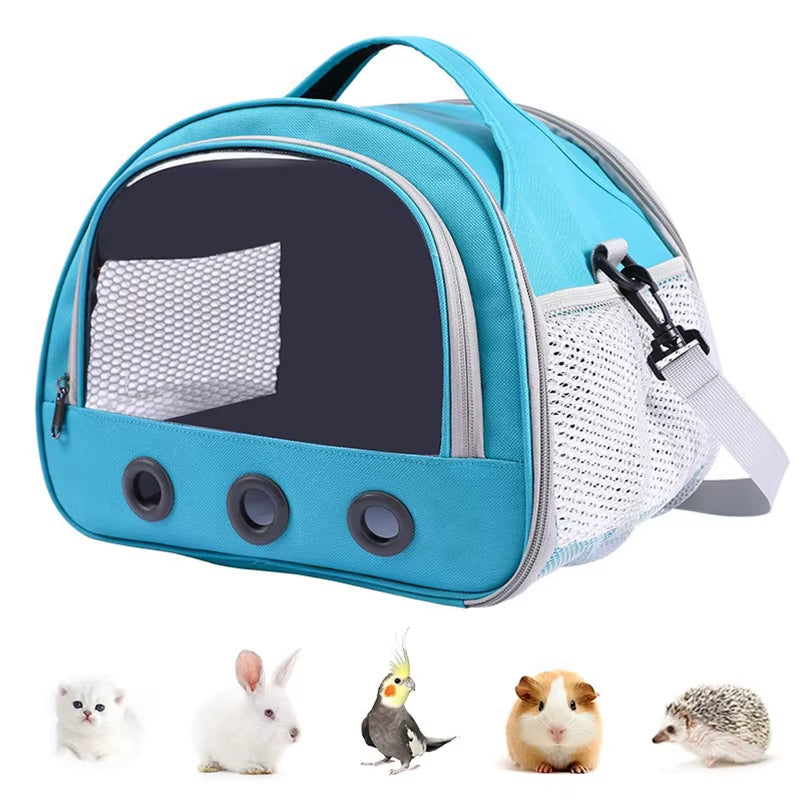 Cat Dog Bird Rabbit Carrier Bag with Thick Cotton Cushion Pet Aviation Backpack Anti-Suffocation Portable Travel Bag Pet Dog Bag
