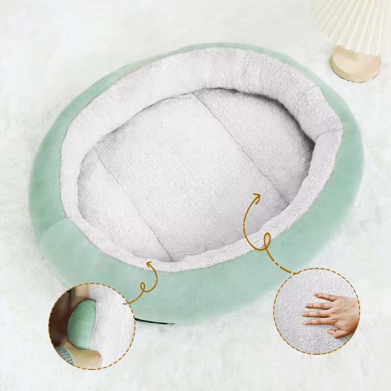 Bed for Cats Plush Dog Mat Beds Non-Slip Winter Warm Small Dog Kennel Sleeping Mat Four Seasons Cat Nest Cushion Pet Supplies