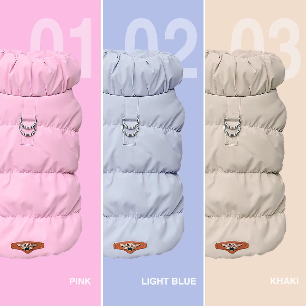 Soft Warm Dog Clothes Winter Padded Puppy Cat Coat Jacket for Small Medium Dogs Chihuahua French Bulldog Poodle Vest Pet Outfit
