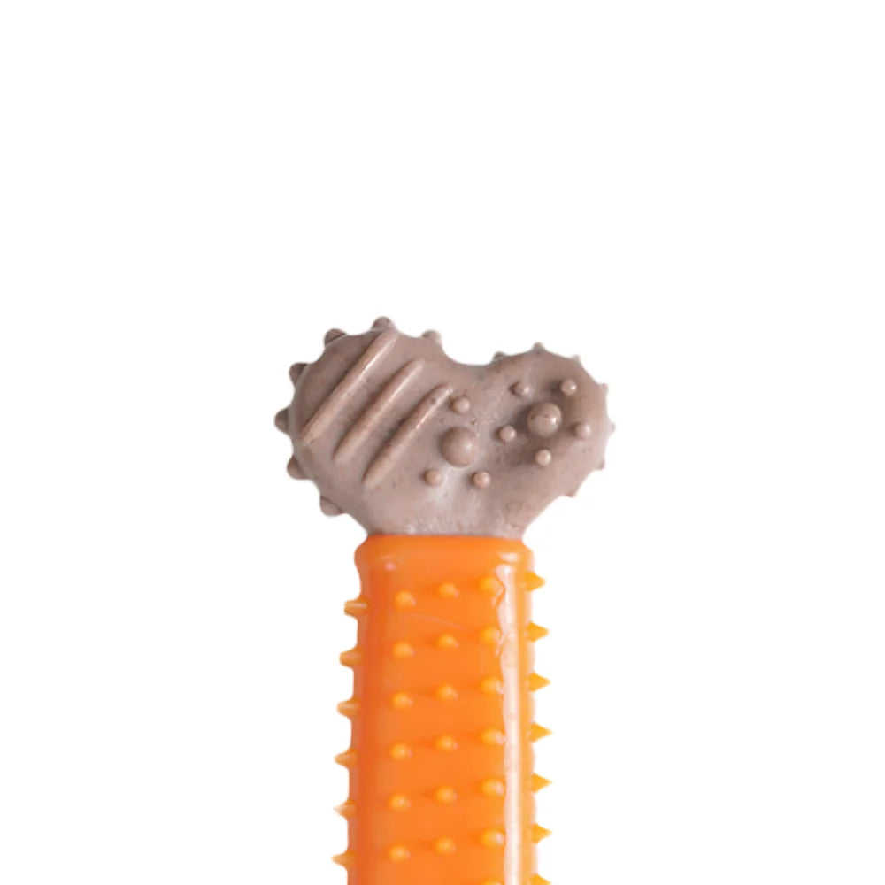 Self-Entertainment TPR Bone-Shaped Dog Chew Stick - Heavy-Duty Chew-Resistant Dental Molar Toy for Puppies, Small, and Medium Dogs