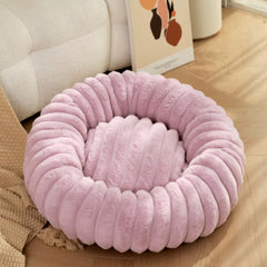 40-70Cm Pets Bed Winter Keep Warm Fluffy Pets Dogs Beds Large round Super Warm Soft Cat House Plush Cat Nest Winter Big Bed