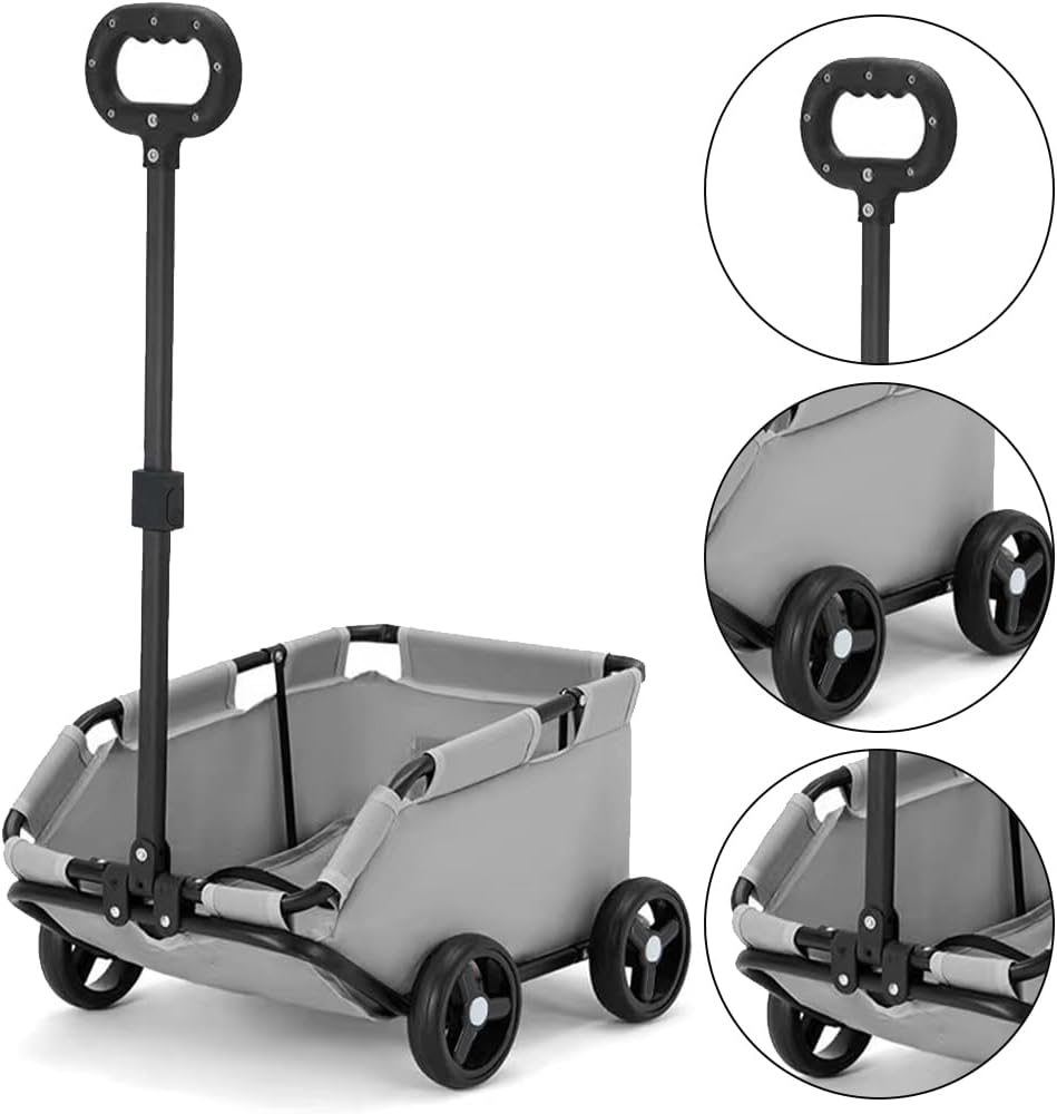 Small Pet Stroller,Folding Dog Pet Stroller,Dog Carrier with Wheels,Pet Travel Cart,360° Rotating Handle,Multi-Functional Cart,For Small Dogs