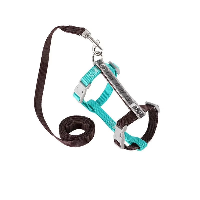 Reflective H-Shape Pet Harness & Leash Set - Anti-Breakaway Walking Kit