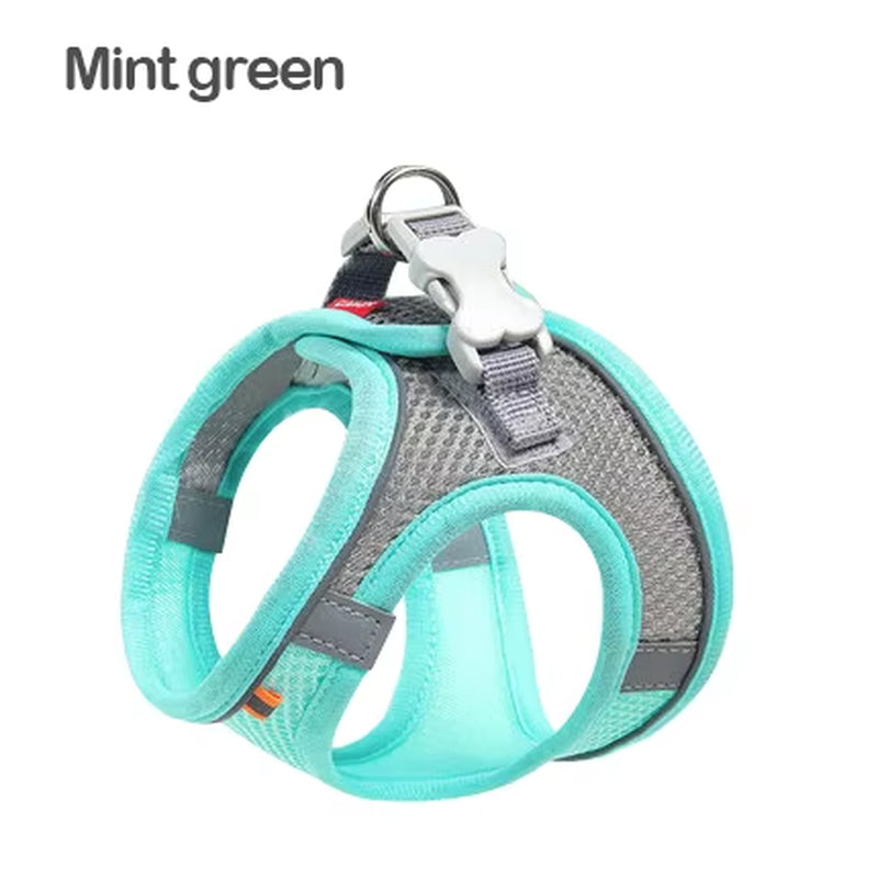 MADDEN Reflective Adjustable Dog Harness Vest and Leash Set for Small to Medium Pets - Breathable Outdoor Walking Solution