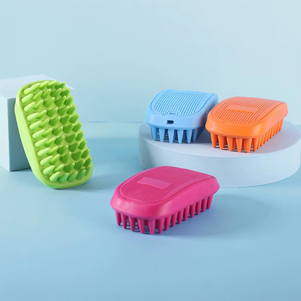 1Pcs Pet Bath Brush Rubber Comb Hair Removal Brush Pet Dog Cat Grooming Cleaning Glove Massage Pet Hair Care Tool