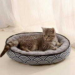 Dog Bed Small Medium Dogs Cushion Double Sides Use Soft Cotton Basket Warm House Washable Bed for Dog Accessories Pet Supplies