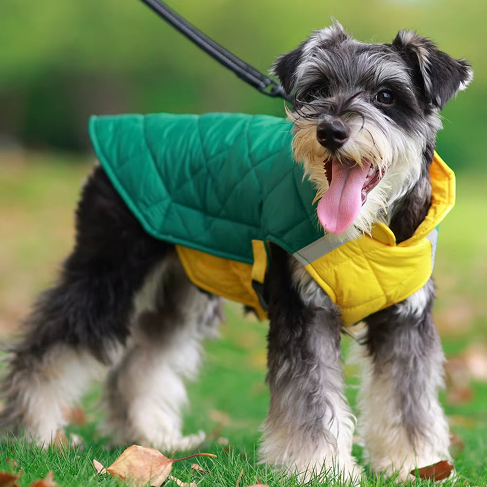 Reflective Labrador Big Dog Coat Jacket Winter Warm Pet Clothes for Medium Large Dogs Pitbull Golden Retriever Mascotas Clothing