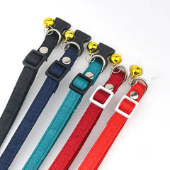 Cat Collar,Cotton Breakaway with Bell,Safety Buckle Wedding Cat Collar for Girl Boy Cats and Small Dogs,Adjustable Pet Supplies