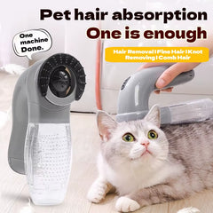Portable Cat and Dog Hair Vacuum And Electric Massage - Dual Purpose, Cleaner And Massager