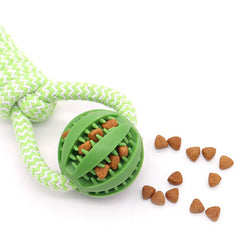 Pet Ball Toy with Rope Rubber Leaking Balls Toy for Small Large Dogs Puppy Chewing Bite Resistant Toys Dog Accessories