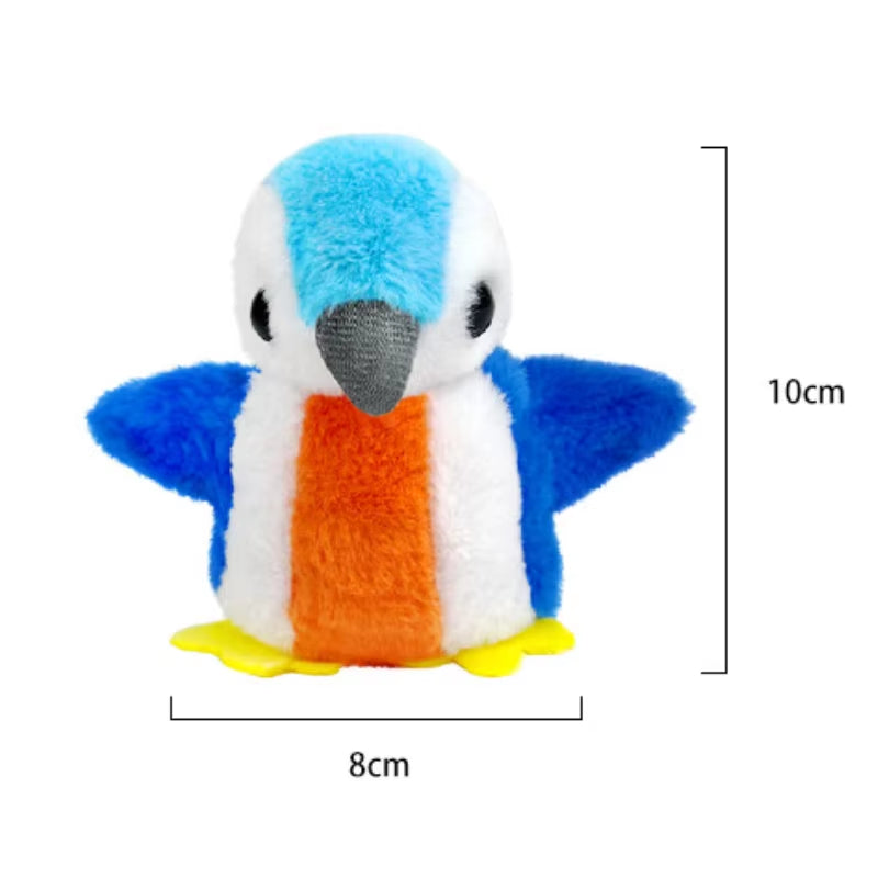 Interactive Rechargeable Flapping Bird Cat Toy with Catnip - Touch Activated Plush Toy for Cats (2 Styles)