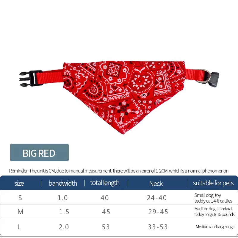 Pet Triangle Scarf - Printed Design