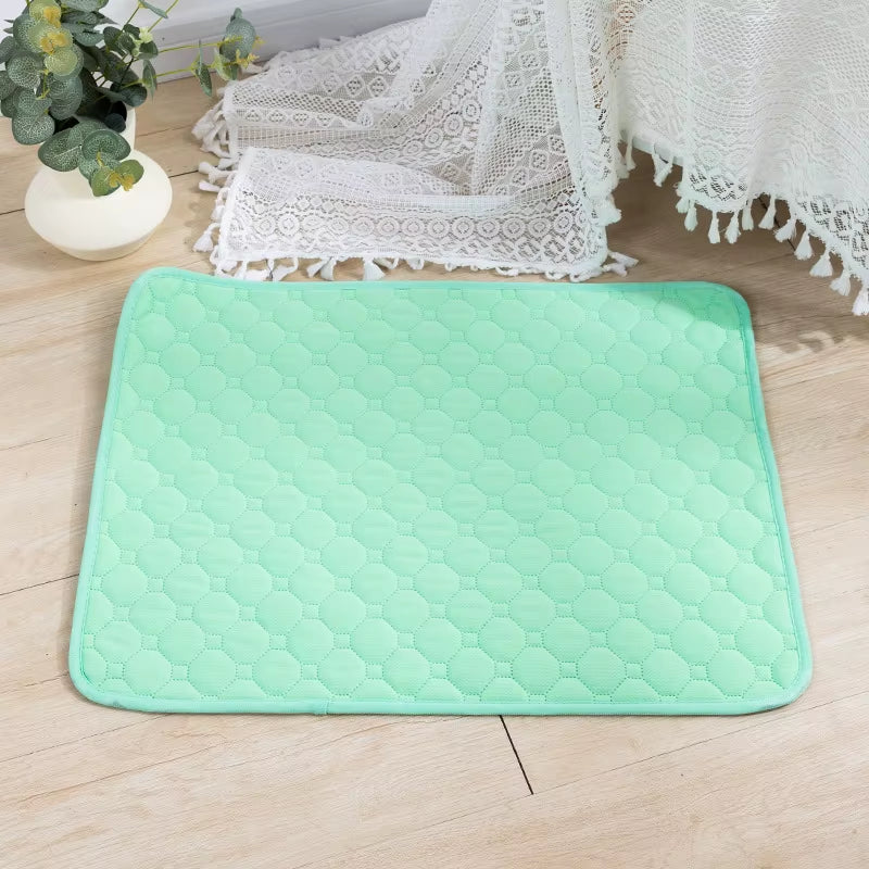 Washable Dog Pee Pad Blanket - Reusable Absorbent Diaper Mat for Puppy Training, Pet Bed, and Car Seat Cover