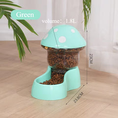 Mushroom Automatic Pet Feeder & Waterer - Cute Large Capacity Set