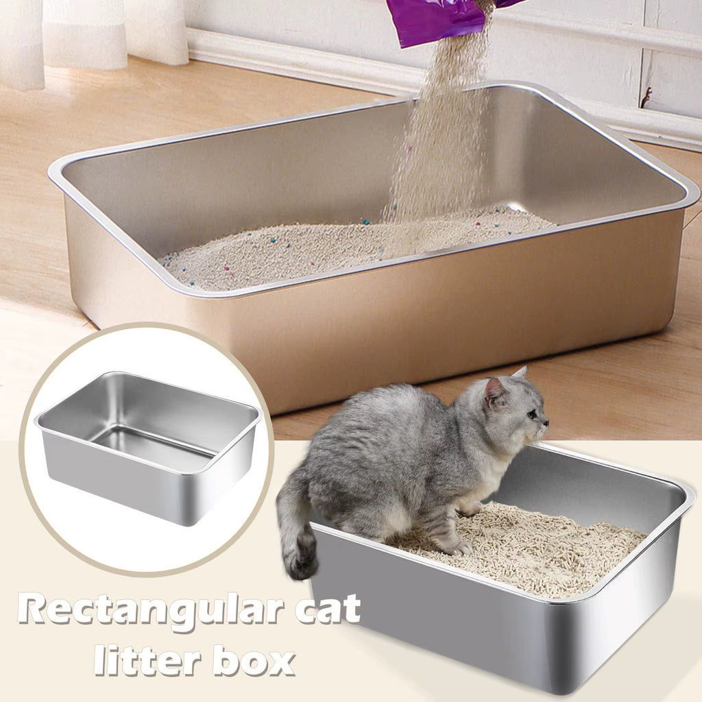 Stainless Steel Cat Litter Box