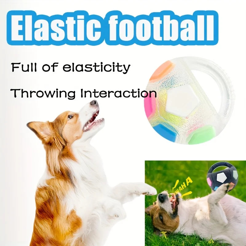 TPR Squeaking Soccer Ball with Grab Handle