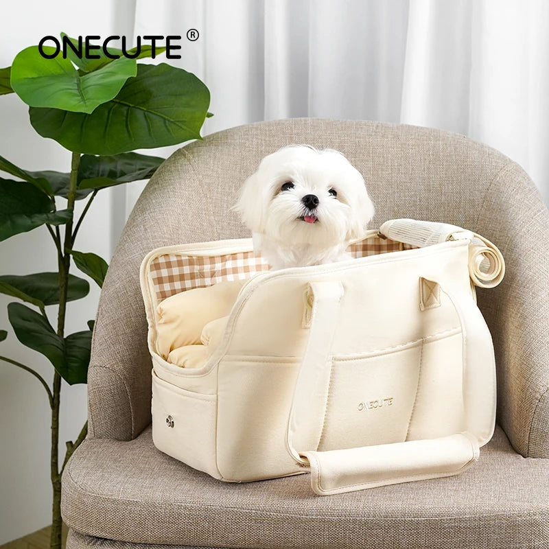 Portable Shoulder Handbag Dog Carrier for Small Pets - Ideal for Chihuahuas and Yorkshires