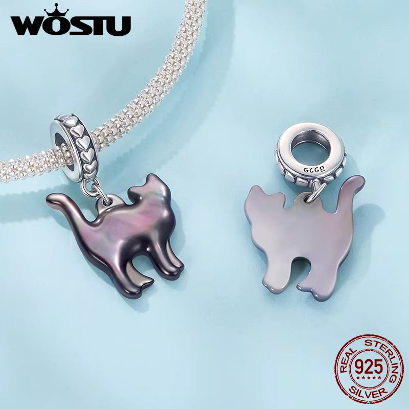 Cat Shaped Pendants For Bracelet & Necklace
