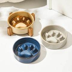 Premium Ceramic Slow Feeder Bowl for Dogs & Cats | Pawzation