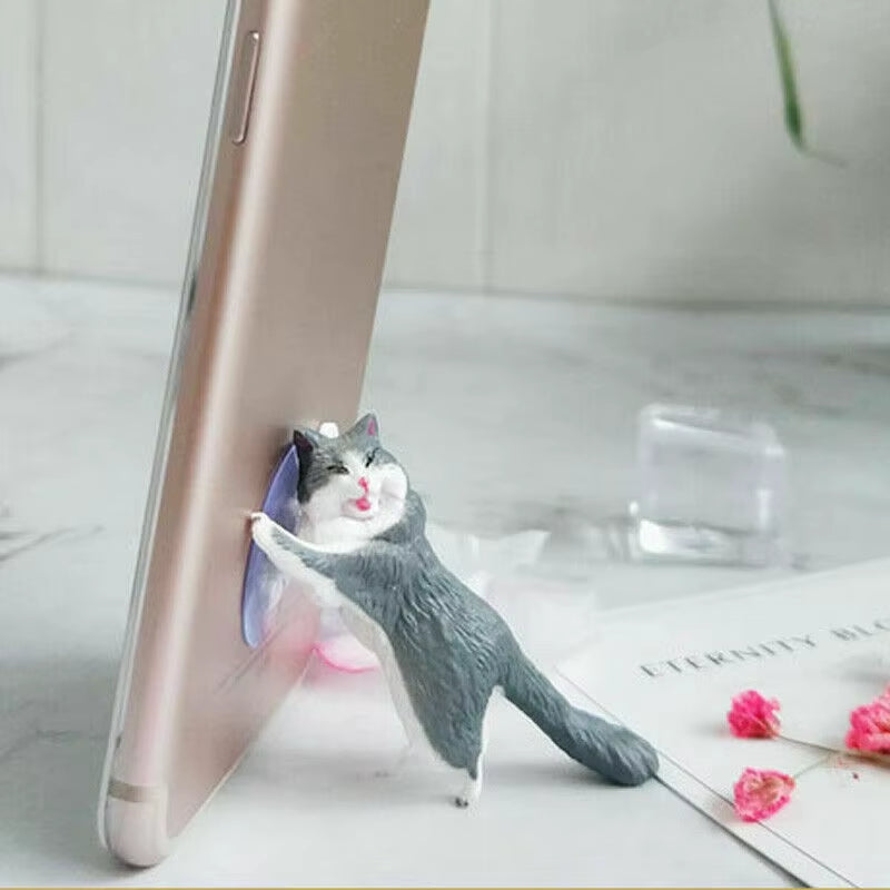 Cute Cat Cartoon Cell Phone Holder