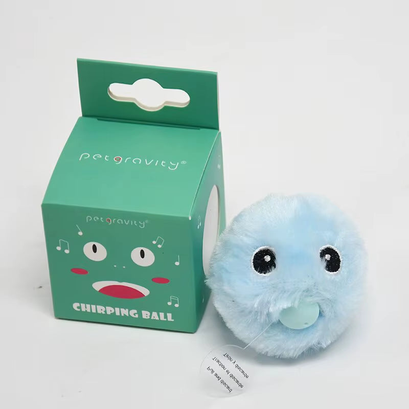 Interactive Ball Smart Cat Toys Plush Electric Catnip Training Toy Kitten Touch Sounding Pet Product Squeak Toy Ball