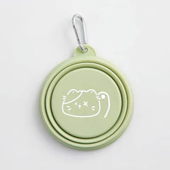 Dog Pet Folding Silicone Bowls 350Ml/650Ml Outdoor Travel Foldable Portable Cat Food Water Container Feeding Tray Bowls