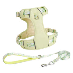 Adjustable Dog Summer Breathable Harness With Matching Leash