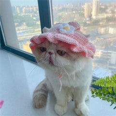 Adjustable Knitted Cute Cat Hat
