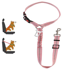 New Solid Two-In-One Pet Car Seat Belt - Adjustable