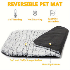 Pet Quick Warm up Snowflake Fleece Material Bed - Washable