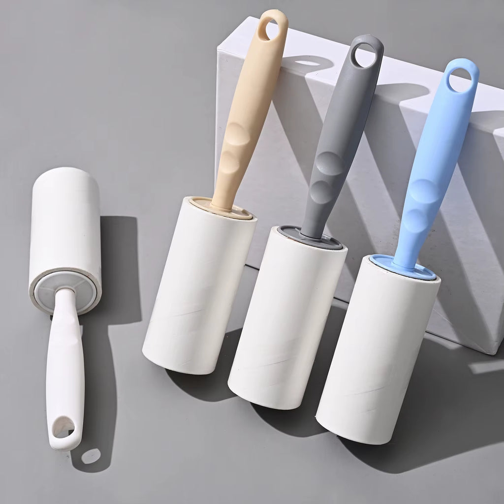 Lint Roller with Refills Sticky Remover Hair Pet Dog Clothes Sofa Dust Cleaning Remover Replaceable Roll Brush Cleaning Tool
