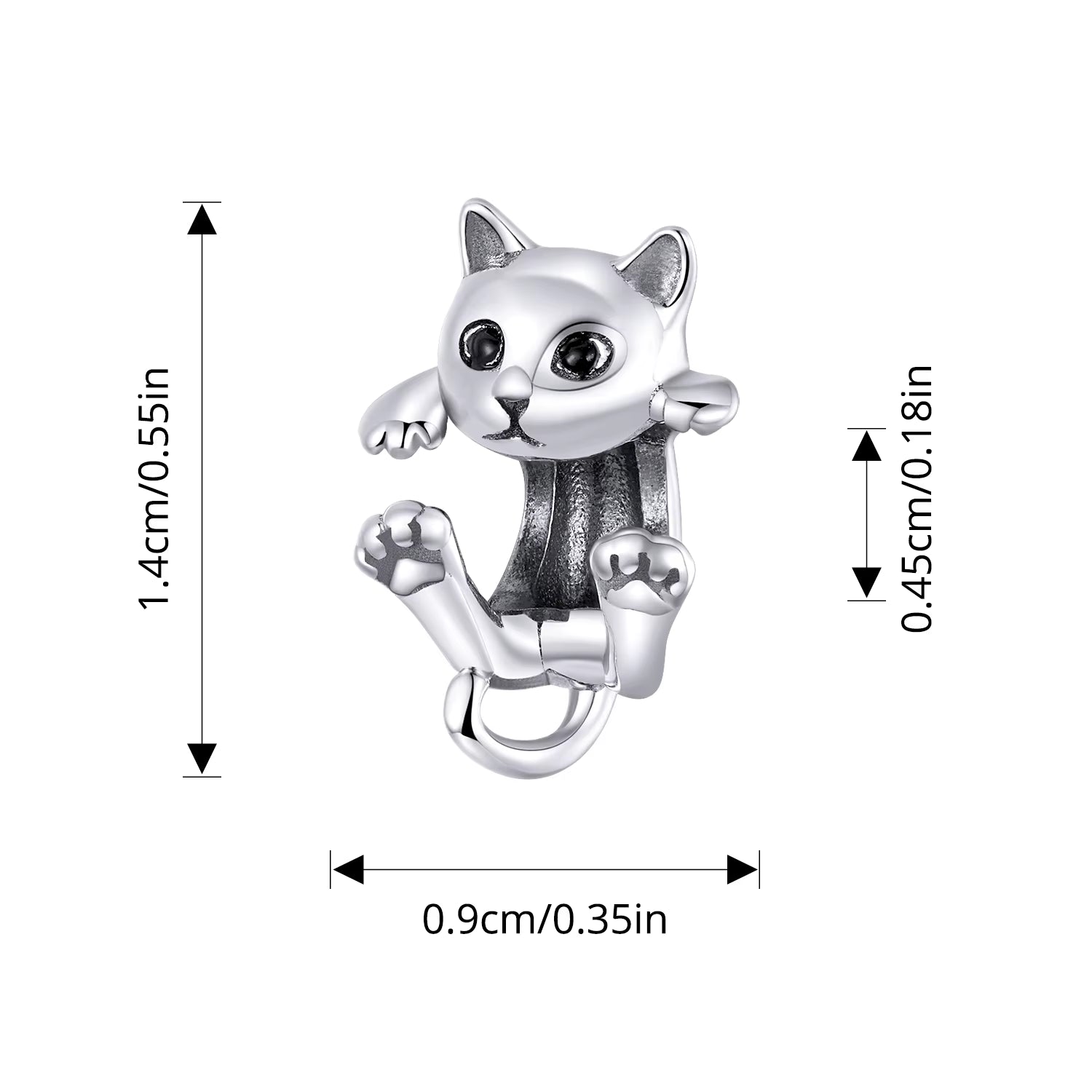 Cat Shaped Pendants For Bracelet & Necklace