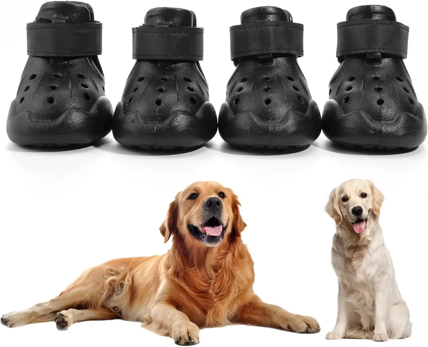 Reflective Strip Design Dog Shoes - Non Slip WaterProof