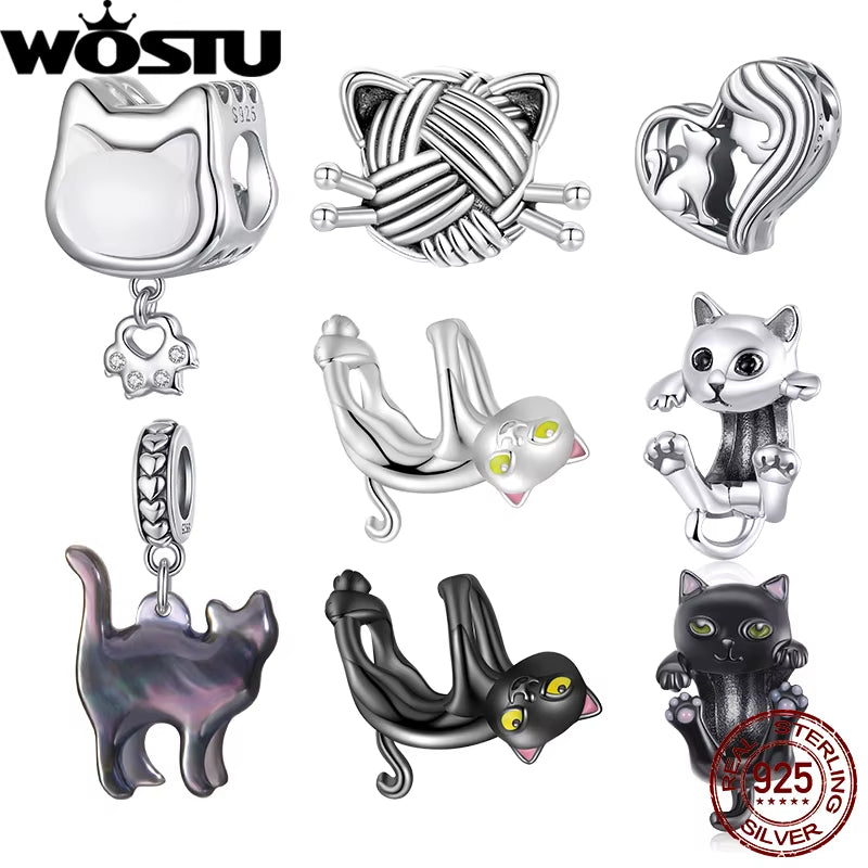 Cat Shaped Pendants For Bracelet & Necklace
