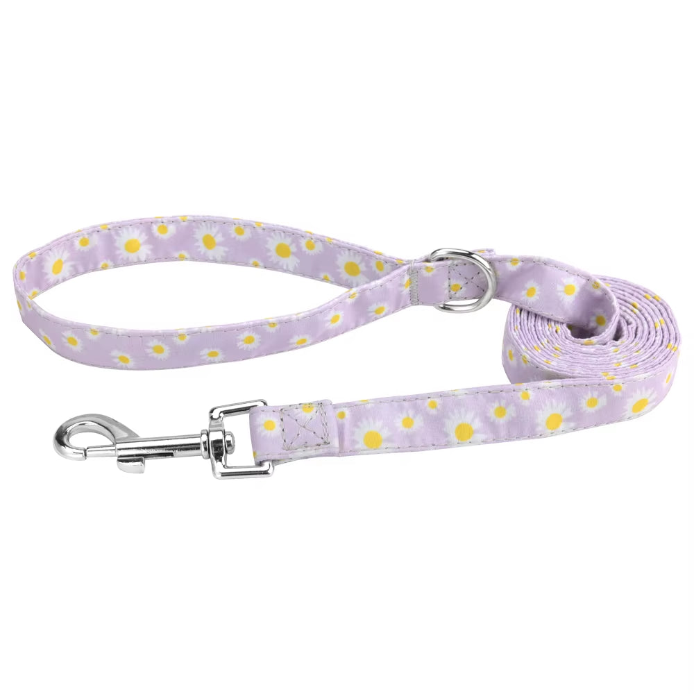 Flower Pattern Pet Leashes Dog Leash Small Cat Puppy Outdoor Walking Running Lead Rope Fashion Durable for Small Big Medium Dogs